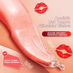 Realistic Tongue Sleeve, Lick Tongue Stimulator Sleeve, Female Masturbator Tongue Lick Massager Erotic Sex Toy For Couples Set Of 2