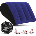 Sex Position Pillow Dice Game Set-Sex Inflatable Pillow Sex Toys Sex Dice For Adult Couples Adult Pillow Position Cushion Triangle Inflatable Ramp Furniture Bedroom Sexual Games For Deeper Position