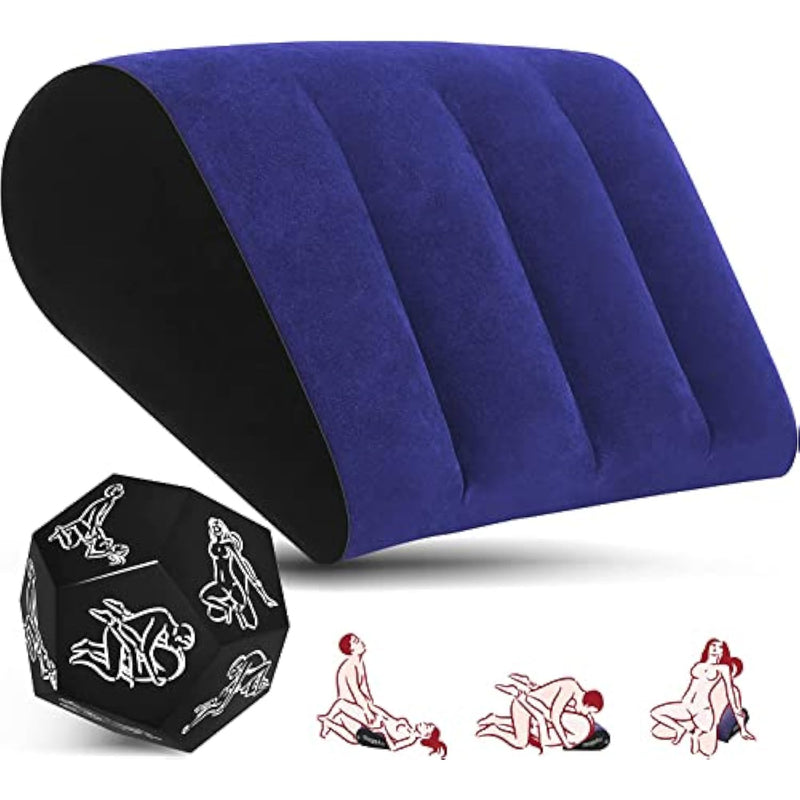 Sex Position Pillow Dice Game Set-Sex Inflatable Pillow Sex Toys Sex Dice For Adult Couples Adult Pillow Position Cushion Triangle Inflatable Ramp Furniture Bedroom Sexual Games For Deeper Position