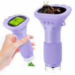 Portable Digital Microscope For Kids With 2" Lcd Screen - Stem Educational Science Toy For Ages 3-12, Handheld Camera For Outdoor Exploration, Ideal Christmas Birthday Gift For Boys & Girls (Purple)