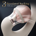 Bendable Clit Sucking Vibrator – 8 Vibration & 3 Suction Modes, Waterproof Silicone