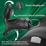 Vibrating Penis Sleeve with Clitoral & G-Spot Stimulator – APP-Controlled Couples Toy