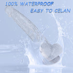 13" Realistic Dildo for Women, G-Spot & Anal Stimulation with Suction Cup, Safe