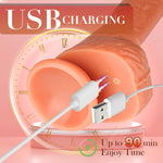 App-Controlled Silicone G-Spot Vibrator, 10 Vibration Modes, Suction Cup Dildo