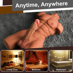 26LB Male Sex Doll with 8" Flexible Dildo, Muscular Torso & Tight Anal for Couples