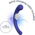 Dual Motor Arc Massager – Waterproof, Body-Safe Silicone, USB Rechargeable Vibrator