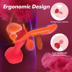 Inflatable Vibrating Anal Plug - 10 Vibration Modes Prostate Massager for Adults