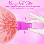 BDSM Nipple Sucker Set for Women, Silicone Nipple Stimulator Clamps (Purple)