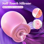 Rose Vibrator with 9 Settings for Women, Clitoral, Nipple & Anal Stimulation
