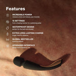 Rechargeable Waterproof Wand Massager – Medium-Sized Personal Body & Muscle Relief