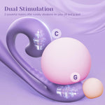 Clitoral Kissing & G-Spot Rabbit Vibrator – Dual Motor, 10 Modes, Flexible Design