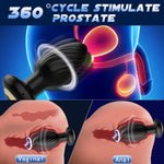 360° Rotating Prostate Massager – APP Control Vibrating Anal Plug with 9 Modes