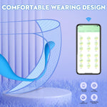 APP-Controlled G-Spot Vibrator Egg, Wearable Panty Vibrator with 9 Modes, Blue