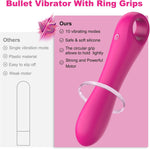 Mini G-Spot Dildo Vibrator – 10 Mode Finger Vibrator for Clitoral & Anal Pleasure