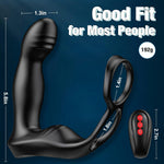 APP-Controlled Prostate Massager with Cock Ring – Vibrating & Wiggling Anal Toy