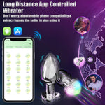 Vibrating Butt Plug with Flashing Light Base – Small Anal Plug for Men & Couples