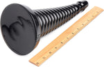Extra-Large Ribbed Anal Plug – Tapered Cone Design for Intense Stimulation, Unisex