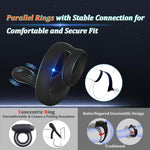Remote Control Vibrating Cock Ring with Taint Stimulator – 9 Modes, Dual Motor