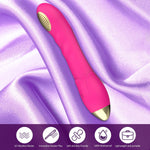 Rechargeable Waterproof G-Spot Vibrator with 10 Modes for Women & Couples (Rose)