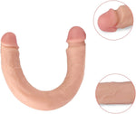 15'' Double-Ended Realistic Dildo – Soft, Lifelike Dual-Head Toy for Women