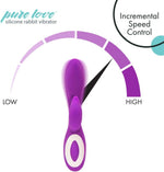 Rechargeable Silicone Rabbit Vibrator – Dual Stimulation & Water-Resistant Design