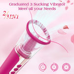Clitoral Sucking & Licking G-Spot Vibrator – Tongue Oral Stimulator with Suction Cup