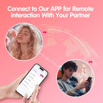 APP-Controlled Wearable Vibrator for Couples, Remote Mini Bullet Clitoral Stimulator