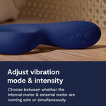 Dual Rabbit Vibrator with App Control & 10 Modes for G-Spot & Clitoral Pleasure