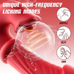 Thrusting Rabbit Vibrator with 7 Thrust Modes, 10 Licking & 10 Vibration Settings