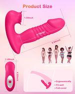 Thrusting Rose Vibrator – 9 Modes for Clitoral, Nipple & Couples Play, Adult Toy