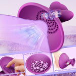 Vibrating Nipple Toy with 10 Vibration Modes, Silicone Bullet Stimulator for Couples