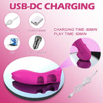 Finger Vibrator for Women – 10 Mode Mini Massager for Clitoral, G-Spot & Nipple Play