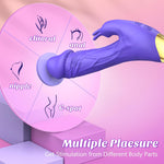 Realistic G-Spot Vibrator | Silicone Dildo with 10 Modes & Clitoral Stimulation