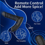 Remote-Control Inflatable Prostate Massager – 3 Expansion & 10 Vibration Modes
