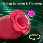 3-in-1 Rose Sucking Vibrator – Clit, Nipple & G-Spot Stimulator with 360° Rotation