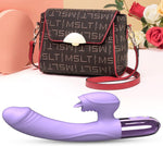 G-Spot Rabbit Vibrator – Heated, 10 Licking & Vibration Modes, Rechargeable Dildo