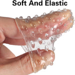 2PC Soft Silicone Finger Sleeves – G-Spot & Clitoral Stimulator for Couples