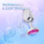 Jeweled Anal Plug, Adult Sex Toy for Men, Women & Couples, G-Spot Beads, Rose