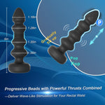 Thrusting Vibrating Prostate Massager – Remote Control Anal Plug with 10 Modes