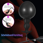 Silicone Inflatable Anal Plug with Pump & Quick Release Valve for Beginners