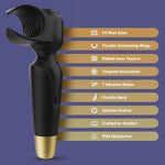 Powerful 2-in-1 Male Sex Toy, Penis Vibrator & Stroker with Nipple & Clitoral Stim