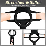 Vibrating Cock Ring for Couples, 9 Modes, APP Control, Clitoral & Perineum Stimulator