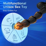 Prostate Massager & Vibrating Anal Beads for Men & Women, G-Spot & Clitoral Toy