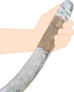 12'' Transparent Double-Ended Dildo – Flexible, Realistic & Versatile for All