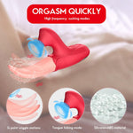 Powerful Rose Sucking Vibrator for Women – 10 Frequency Tongue Licking Toy