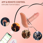 Wearable G-Spot Thrusting Dildo Vibrator - Remote Control, 9 Modes for Couples