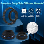 Cock Ring Set for Men – 7 Sizes for Erection Enhancement & Couples Pleasure