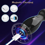 Male Anal Beads Vibrating Butt Plug – Prostate Massager with 9 Vibration Modes