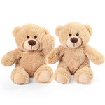 2 Pcs 8 In Teddy Bear Stuffed Animals Plush Toy, Brown