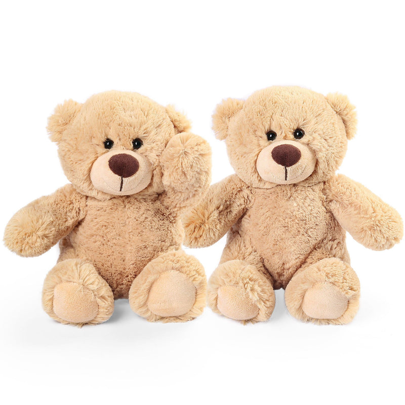 2 Pcs 8 In Teddy Bear Stuffed Animals Plush Toy, Brown